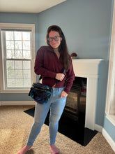 Load image into Gallery viewer, The Roni Nylon Crossbody - Blue Green Purple Galaxy