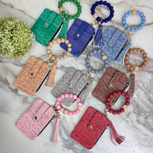 Load image into Gallery viewer, Bracelet Keychain & Card Holder Wallet - Animal Print