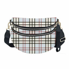 Load image into Gallery viewer, The Roni Nylon Crossbody - Plaid Blue Tan