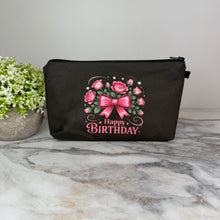 Load image into Gallery viewer, Pouch - Happy Birthday Bow