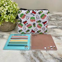 Load image into Gallery viewer, Mini Pouch & Sticky Notes Bundled Set - Sips & Trips