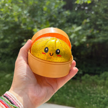 Load image into Gallery viewer, Squishy Toy - Viral Dumpling, Gold Glitter + Water Beads