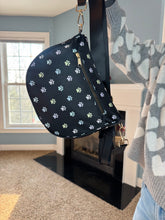 Load image into Gallery viewer, The Roni Nylon Crossbody - Paw Print Pastel