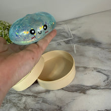 Load image into Gallery viewer, Squishy Toy - Viral Dumpling, Slow Rise Glitter #2 - Blue