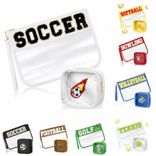 Load image into Gallery viewer, Sports Clear Zip Pouch 2 Pack - PREORDER 3/18-3/21