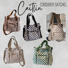Load image into Gallery viewer, Caitlin Handbag - Corduroy Checker - PREORDER
