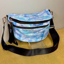 Load image into Gallery viewer, The Roni Nylon Crossbody - Butterfly Blue Purple