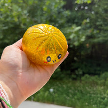Load image into Gallery viewer, Squishy Toy - Viral Dumpling, Gold Glitter + Water Beads