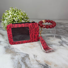 Load image into Gallery viewer, Bracelet Keychain & Card Holder Wallet - Animal Print