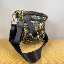 Load image into Gallery viewer, The Roni Nylon Crossbody - Floral on Black
