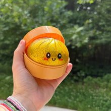 Load image into Gallery viewer, Squishy Toy - Viral Dumpling, Gold Glitter + Water Beads