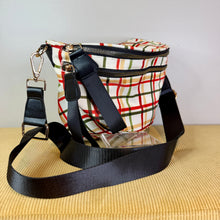 Load image into Gallery viewer, The Roni Nylon Crossbody - Cream Plaid
