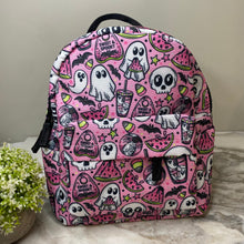 Load image into Gallery viewer, Mini Backpack - Halloween Fall - Watermelon Ghosts