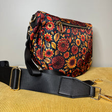 Load image into Gallery viewer, The Roni Nylon Crossbody - Moody Crimson Floral