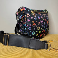 Load image into Gallery viewer, The Roni Nylon Crossbody - Rainbow Paw Print