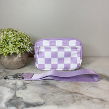 Load image into Gallery viewer, Rue - Nylon Wristlet Wallet - Lavender Check