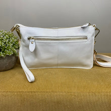Load image into Gallery viewer, Megan Clutch Crossbody - Genuine Leather - White - LAST ONE LEFT