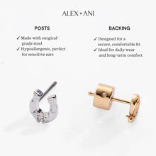 Load image into Gallery viewer, Crystal Bat Hoop Earrings