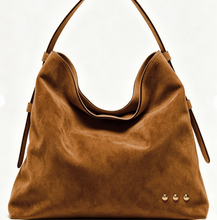 Load image into Gallery viewer, Evie Suede Hobo Shoulder Bag