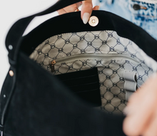 Load image into Gallery viewer, Evie Suede Hobo Shoulder Bag