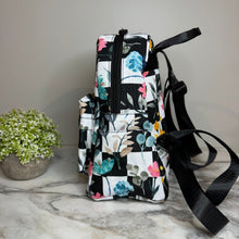 Load image into Gallery viewer, Mini Backpack - Floral Checker