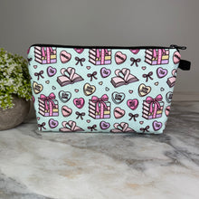 Load image into Gallery viewer, Pouch - Book Heart Romance TBR, Blue