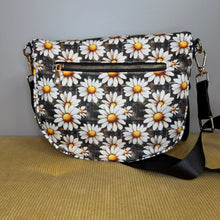Load image into Gallery viewer, The Roni Nylon Crossbody - Floral Brown Gingham Daisy