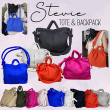 Load image into Gallery viewer, Stevie - Nylon Puff Tote & Backpack