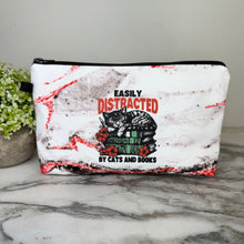 Load image into Gallery viewer, Pouch - Book Cat Easily Distracted