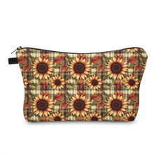 Load image into Gallery viewer, Pouch - Fall Sunflower Plaid