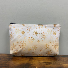 Load image into Gallery viewer, Pouch - Christmas - Snowflake Gold