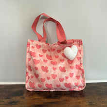 Load image into Gallery viewer, Tote Bag - Heart Light Pink