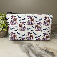 Load image into Gallery viewer, Pouch - Halloween Fall - Ghost Book Tea Cup