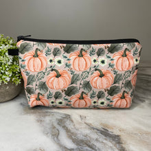 Load image into Gallery viewer, Pouch - Halloween Fall - Pumpkin Floral Leaves