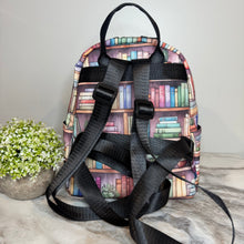 Load image into Gallery viewer, Mini Backpack - Book Shelves