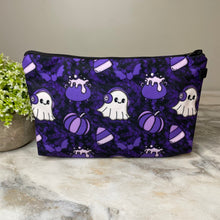 Load image into Gallery viewer, Pouch - Halloween Fall - Ghosts Purple Halloween