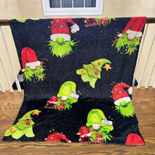Load image into Gallery viewer, Blanket - Christmas - Green Gnome