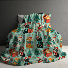 Load image into Gallery viewer, Blanket Christmas #38 - Cats and Lights - PREORDER