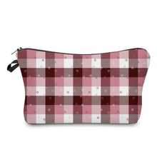 Load image into Gallery viewer, Pouch - Plaid Polkadots Pink