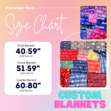 Load image into Gallery viewer, Custom Blanket - PREORDER