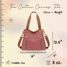 Load image into Gallery viewer, Caitlin - Canvas Satchel