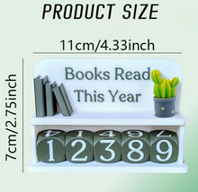 Load image into Gallery viewer, 3-D Books Read This Year Counter
