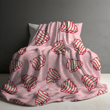 Load image into Gallery viewer, Blanket - Christmas - Pink Christmas Tree Cakes