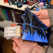 Load image into Gallery viewer, Celestial Wolf Light Up Book Nook
