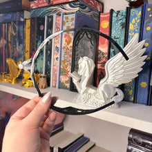 Load image into Gallery viewer, Fantasy dragon crown, 3D printed tiara, lightweight cosplay accessory for adults