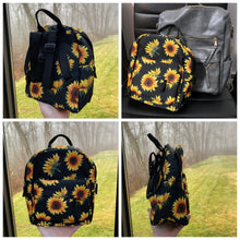 Load image into Gallery viewer, Mini Backpack - Solid Black