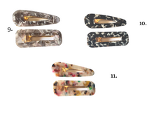 Load image into Gallery viewer, Acrylic 2 piece Barrette Sets