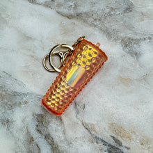 Load image into Gallery viewer, Keychain - Studded Tumbler - Creamsicle Holographic
