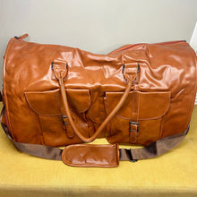 Load image into Gallery viewer, Rory, The Ultimate Duffle - Camel Faux Leather - PREORDER 10/4-10/6
