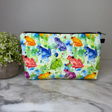Load image into Gallery viewer, Pouch - Animal, Frog Bright Colors
